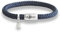 Das Original Yacht Club Kompass Gravur Segeltau Unisex Armband Mit Anker Anhänger Unisex Geflochten Handmade Hochwertiger Magnetverschluss Durchmesser 8mm (Marine-Blau, 21.00)