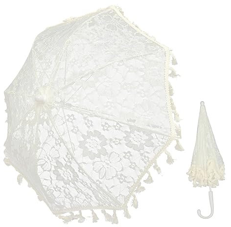 SOIMISS Vintage Lace Hochzeitsparasol Für Braut Elegante Tragbare Und Langlebige Spitzen-regenschirm-dekoration Für Romantische Hochzeiten Und Fotografie Für Besonderen Hochzeitstag