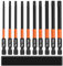 Saipor 10 Stück Torx Bit Set, 100mm Magnetische 1/4 Sechskantschaft Schraubendreher, S2 Stahl Stern Bits T10-T40
