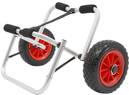 Faltbar Kajakwagen, Kanuwagen Mit Riemen, Tragfähigkeit 80kg, Bootswagen Transportwagen Für Booten Kanus Rettungsinseln Paddeln Surfbrettern