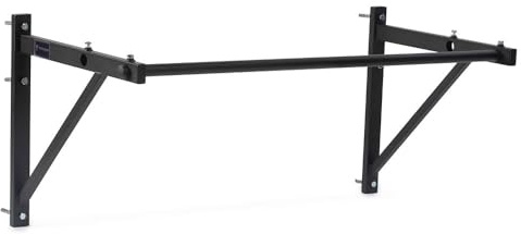 Titan Fitness Adjustable Depth 52 Wall Mounted Pull Up Bar, 14 or 22 From Wall, Rated 400 LB, Home or Garage Gym Chin Up Workout Training Station, Upper Body Workout
