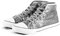 Party Factory Pailletten Schuhe, Silber Glitzer, Größe 40, für Damen und Herren, Designer Turnschuhe, Sneaker für Karneval
