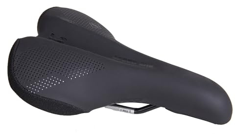 WTB Speed She Bike Seat (Saddle) Wide - Comfortable Thick Padding - Shock-Absorbing Base - Mountain, Urban & E-Bikes (Cromoly Rail)