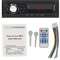 WEPARTICULAR autoradio Bluetooth Mains Libres 1 DIN autoradio Lecteur MP3 Audio numérique Interface ISO FM/USB/SD/AUX-in