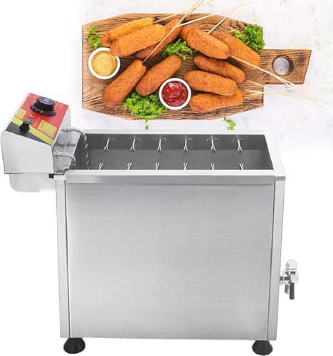 Friggitrice Elettrica Per Corn Dog, Macchina Per La Produzione Di Bastoncini Di Hot Dog Al Formaggio Commerciale, Friggitrici Automatiche Per Cucina, Ristorante, Casa,220V