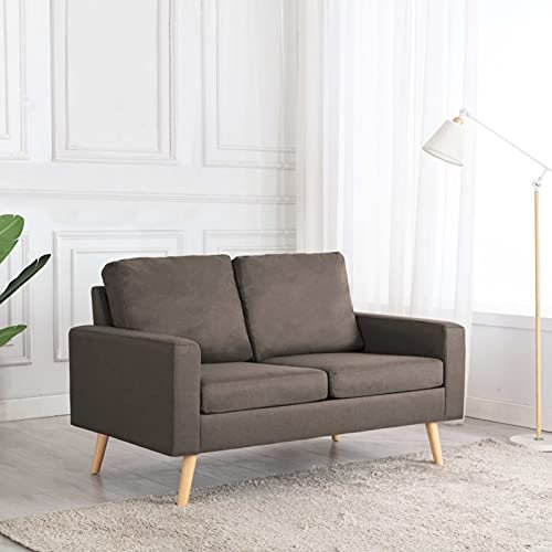 ShGaxin Mullgrå tyg 2-sits soffa, vardagsrumssoffa, relaxsoffa, vardagsrumsdekoration, vardagsrumsmöbler, soffmöbler, moderna soffor288711