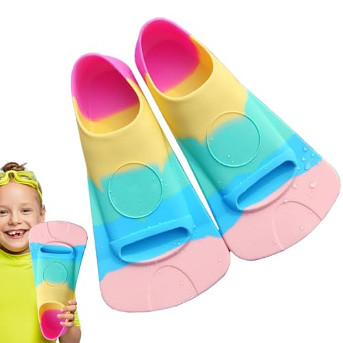 Pinne da nuoto per bambini, pinne da nuoto in silicone per uso alimentare, pinne multiuso professionali per allenamento, piscina, spiaggia, laghi all'aperto