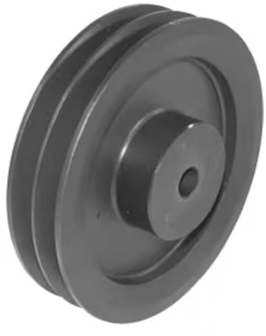 cyclingcolors 1x Polea para correa trapezoidal 2 canal B o SPB Diámetro exterior 147 mm Diámetro de paso 140 mm Hierro fundido Maquinaria de construcción explotación forestal agrícola