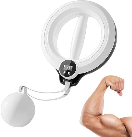 Allenatore per petto e braccia - Esercizio rotante 360 per avambracci e petto - Attrezzatura per esercizi con display LED 3 modalità per fitness brucia grasso corpo donne uomini - casa palestra