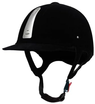 Horse Riding Helmet - Velvet Equestrian Head Protection, Adjustable Horse Riding Hat, for Competition Field Cycling Women Men Teens Family Friends
