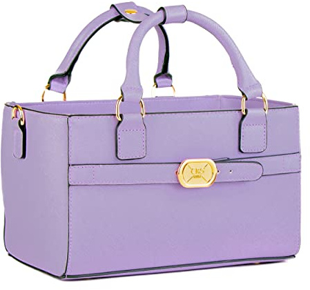 CRS Cross Rink Side Tote. Ice Skating Accessory Bag-Figure Skating, Roller, Inline Skaters, Dance, Cheer.Organizes Guards Water Bottle Phone (Rink Side Tote, Purple Lavender)