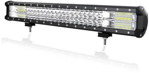 PICAA 324 W 23 tum LED Spot Flood Combo Driving Dimma Bil Vattentät Terränglampa 7D Tre-rad Driving LED-ljusstång för lastbil ATV UTV SUV Båt