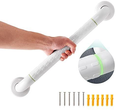 EMKE Asideros para personas mayores, para baño, antideslizante, con anillos luminosos, 40 cm, asas para ducha, baño o bañera