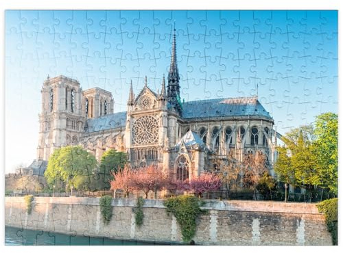 MyPuzzle Die Kathedrale Notre Dame de Paris an der Seine - Frankreich - Premium 200 Teile Puzzle - MyPuzzle Sonderkollektion von Starnberger Spiele