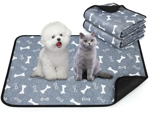 Wusboo Set di 2 Tappetini Igienici per Animali ,50 x 70 cm Super Assorbenti, Impermeabili e Riutilizzabili | Perfetti per Cani, Gatti, Conigli e Porcellini d’India