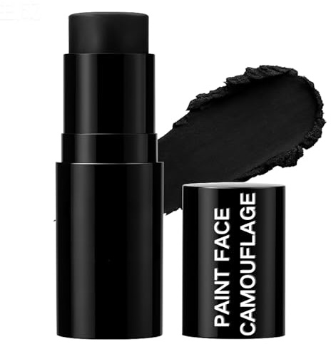Halloween Face Paint Stick Black - Washable Black Face & Body Paint Makeup Stick - Costume Makeup for Adults & Kids Cosplay & Party - Smooth Halloween Makeup for Festival & Theatre