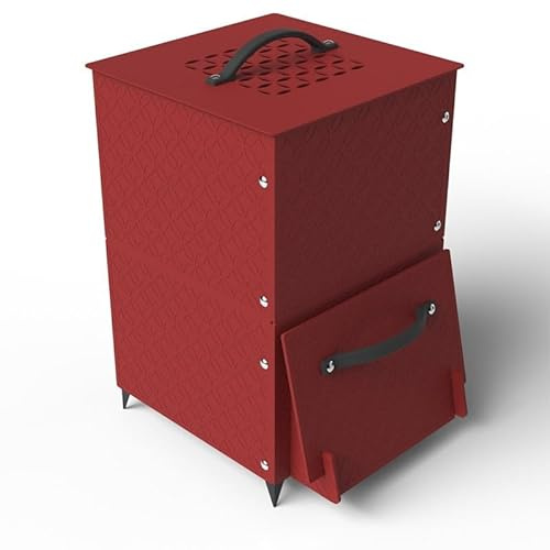 Iriso - Composteur d'extérieur Design 90L - Couleurs Rouge