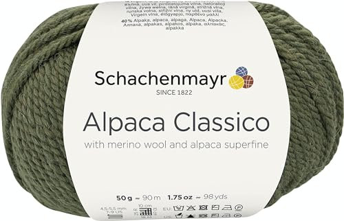 Schachenmayr Alpaca Classico, 9807369-00073, Farbe: Military, Handstrickgarne