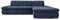 DOMO. collection Ecksofa Moric, Sofa mit Schlaffunktion & Armlehnfunktion in L-Form Couch, Eckcouch mit Bett-Funktion, Schlafsofa 300 x 172 x 80 cm (BxTxH), dunkel blau