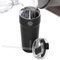 Splitflask Doppelkammer Isolierter Kaffeebecher - 850ml Auslaufsicherer Edelstahl Thermobecher, Heiße und Kalte Getränke, Reisegeeignet, Kaffee und Wasserflasche - Schwarz