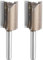 sourcing map 2pcs Straight Router Bit 1/4 Inch Shank 3/4 Cutting Dia, 2 Flutes 1.18 Inch Cutting Length YG6 Carbide Cutter with PTFE Heat Resistance Coating, Woodworking Grooving Trim Bit