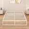 Yicensen Metallbett 160x200 cm mit Lattenrost Metall 36cm Höhe Bettrahmen Doppelbett Stabiles Leichte Montage, Weiß