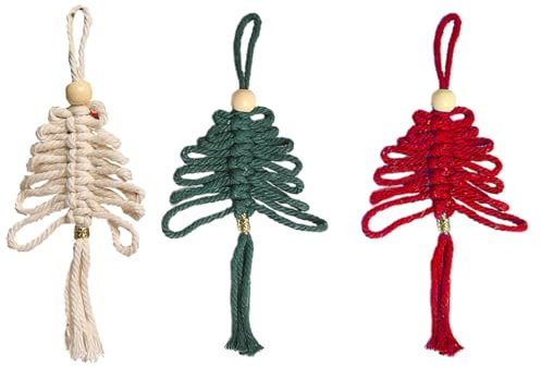 Cabilock 3pezzi Ciondoli Da Appendere All Albero Di Natale Nodo Cinese Decorazioni Fai Da Te Per Benedizione Di Capodanno Per Feste Cinesi