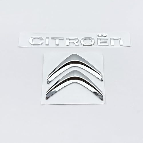 LGFDC Auto Stemmi Decorazioni per Citroen C1 C3 C4 C5 X DS3 DS4 DS5 C6 Picasso Aircross CCrosser Xsara, Auto Emblema Adesivo per Bagagliaio Posteriore Distintivo Decorazione Styling Carrozzeria