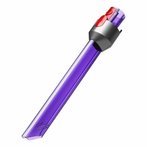 tooloflife Outil de Fente LED avec Tube Lumineux Compatible avec Dyson V7 V8 V10 V11 V15 - Accessoire d'Aspiration pour les Coins Sombres et les Espaces Étroits, Violet