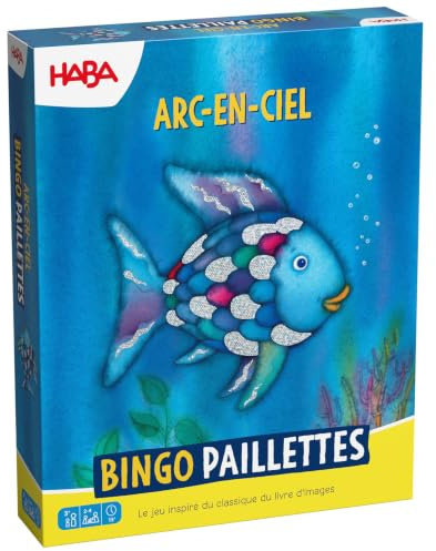 HABA Loto Scintillant Le Poisson Arc-en-Ciel – Jeu Enfant dès 3 Ans