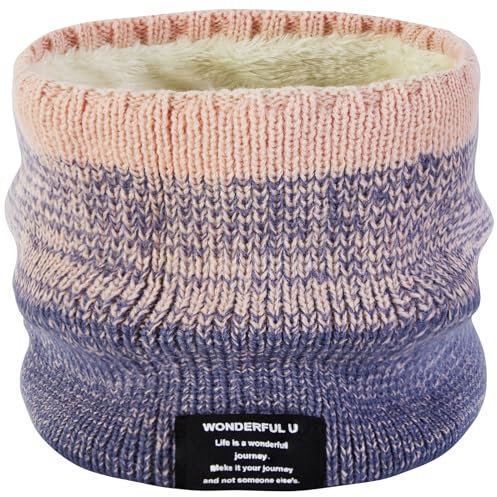 OKIDSO Winter Schlauchschal Schal Herren Loop - Fleece Halswärmer Multifunktionstuch Sport Ski Halsschlauch Thermo Winddichte Nackenwärmer Halstuch Fahrrad Halstücher for Herren Damen