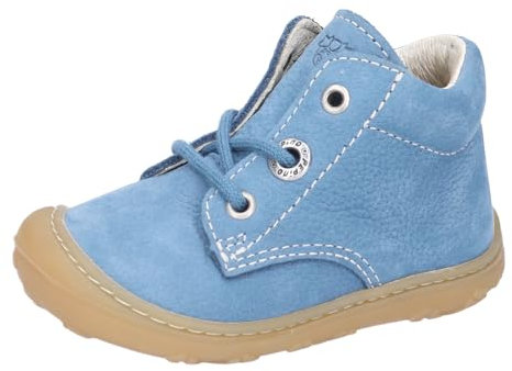 RICOSTA Unisex Stiefel Cory, Baby und Kleinkinder Lauflernschuhe, Weite: Mittel, lose Einlage, terracare, schnürstiefel, Leder, Jeans (140), 20 EU