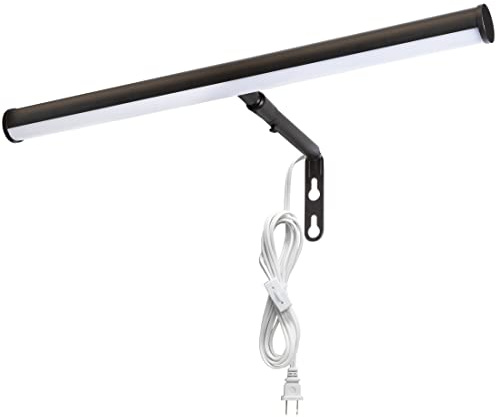 Maxxima 14 in. LED Picture Light - Integrated LED Display Wall Light, 3000K Warm White, 200 Lumens, Includes On/Off Switch, Adjustable Decor Light for Indoor Art Display - Oil Rubbed Bronze Finish