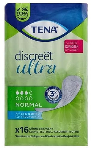 Tena Discreet Einlagen Ultra Normal, 16er Packung