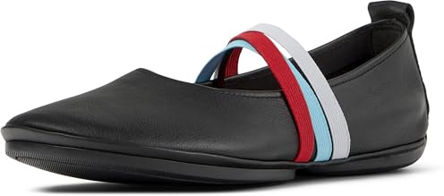 Camper Damen Rechts Nina K201665 Ballerina, Schwarz 006 TWS, 39 EU