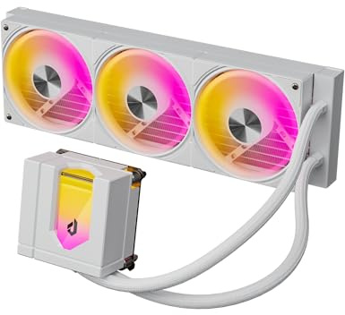 upHere E360TC ARGB Refroidisseur liquide pour processeur, refroidisseur AIO 360 mm, système de refroidissement à eau tout-en-un, ventilateur U3TC PWM, couvercle de pompe magnétique, TDP 300 W, Intel