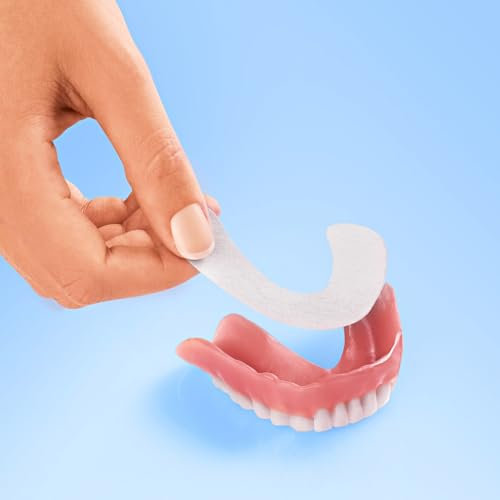 3 PAGEN® Prothesen-Haftpflaster für Unterkiefer in weiß – langanhaltender Halt für Zahnersatz – hochwertige Kunstfaser für Stabilität und Komfort – Haftpolster verhindert Druckstellen – 30er Set