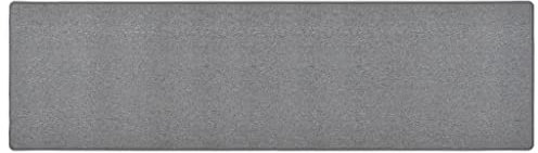 vidaXL Teppichläufer Teppich Läufer Flurteppich Küchenläufer Küchenmatte Wohnzimmerteppich Küche Flur Schlafzimmer Dunkelgrau 50x200cm Nadelvlies