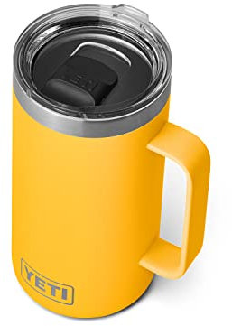YETI Rambler 24 oz Mug, Vacuum Insulated, Stainless Steel with MagSlider Lid, Alpine Yellow
