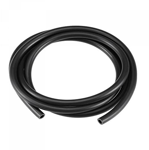 sourcing map 4mm x 7mm 3.3ft Black Rubber Lubricant Tubing Oil Resistant Plastic Tubing for Oil Hose, Water Tube