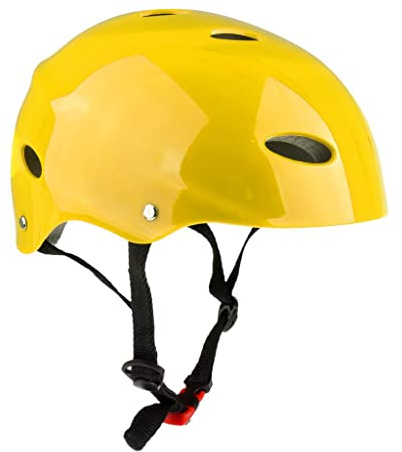 Courtieyeardceastea Water Sports Safety Helmet for Wakeboard Kayak Canoe Boat Surfing L Yellow