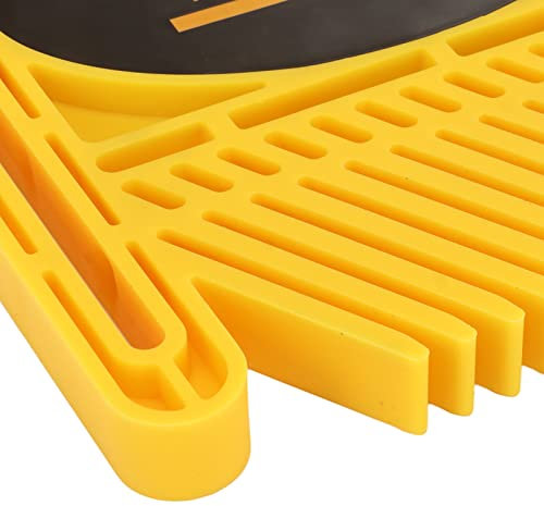 Restokki Featherboard, dispositivo de seguridad ajustable para riel de carpintería, para kit de cercas de mesas enrutadoras de sierra de mesa (Yellow)
