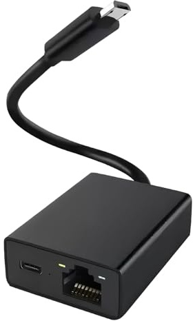 Ethernet Adapter for Fire TV Stick, Firestick Micro USB to RJ45 Ethernet Network Adapter Compatible with Chromecast Google Home Mini, 4K Fire TV and More Streaming Sticks