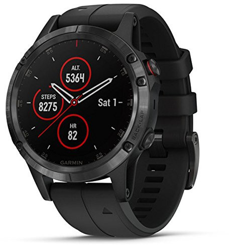 Garmin, Fenix 5 Plus Sapphire, Unisex adulto, Negro, Talla única