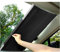 Sonnenschutz Auto Teleskopisch Heckscheibe Und Frontscheibe Innen Sonnenschutz Aluminium Saugnapf Auto Uvschutz für Kleine Autos SUV LKW (65cm)