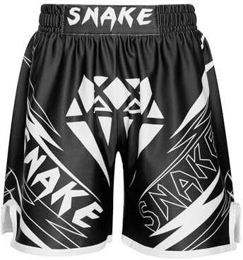 Xnihocha Kinder Jungen MMA Box Shorts Muay Thai Short Boxing Shorts Hexagon Camo Kurze Hose Boxen Fitness BJJ Kickboxing Sportshorts Geben Sie L EIN 146-152