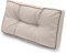 Spatium Cojines para Palets, Funda 100% Extraíble, Impermeable, Resistente a Los Rayos UV, para Exterior/Interior, Tapizado de palets (Cojín de Respaldo 80x40, Beige)