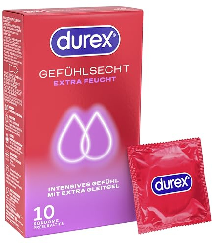 Durex Gefühlsecht Extra Feucht Kondome 2 x 10 Stück
