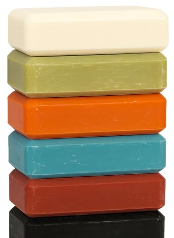 Le Véritable - Savon Artisanal Parfumé – Parfums d'évasion – Lot de 6 x 125g – Monoï, Fleur d’Amandier, Muguet – Peaux sensibles – Bio Naturel, Visage & Mains - Fabriqué en France