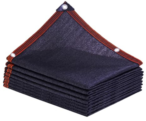 Shade Net Black Shade Sail with Grommets Shade Cloth Breathable 1x2m 2x3.0m 3x4m 4x5m 5x6m 6x7m 7x8m 8x9m 9x10m 10x11m Mesh Tarp for Greenhouse Garden Yard Plant Chicken Coop Patio Pergola(10x10m)
